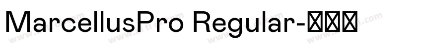 MarcellusPro Regular字体转换
